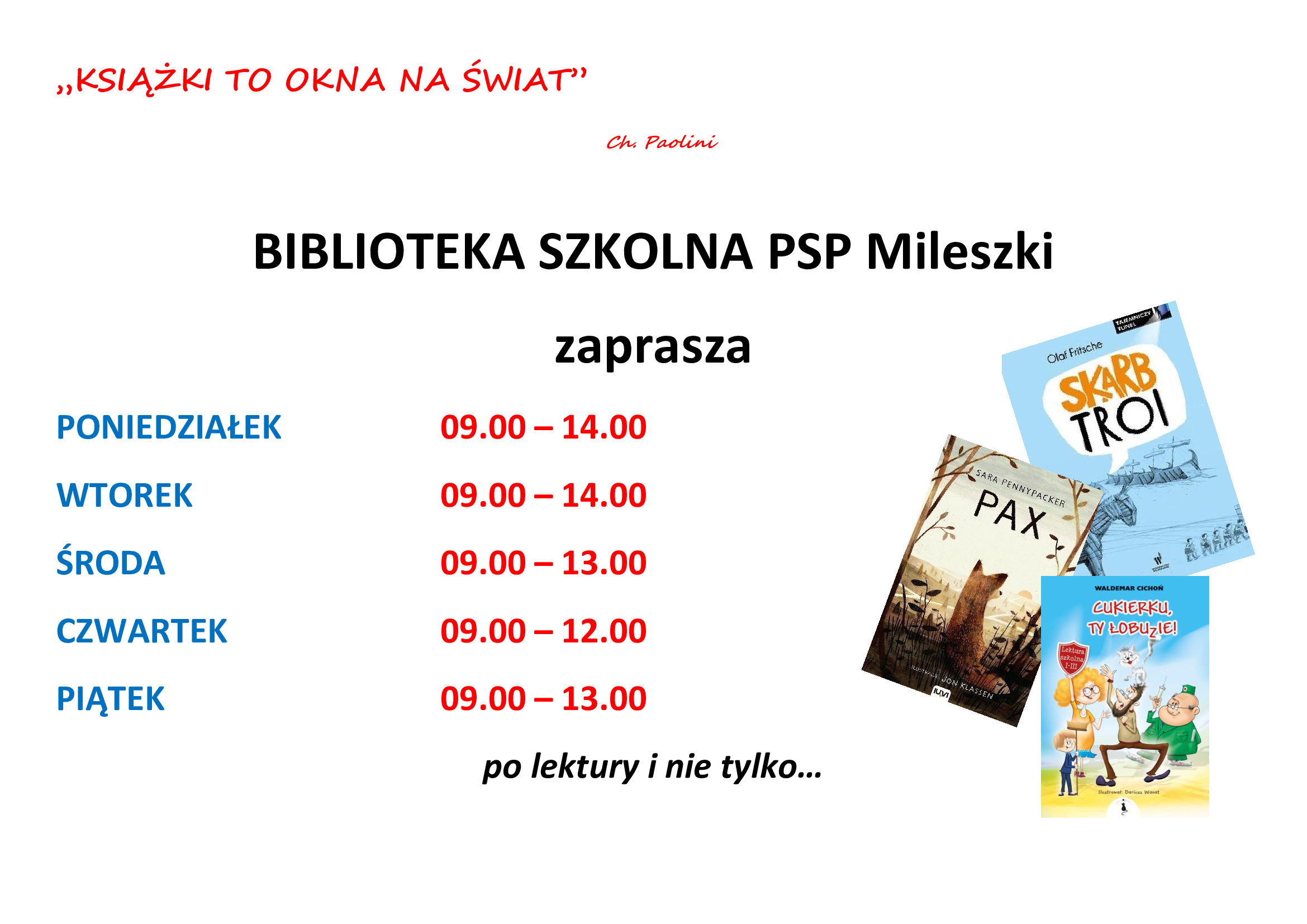 KSIKI TO OKNA NA WIAT